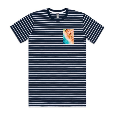 Arvo at the Beach - Limited Edition Father's Day Tee - Navy/White Stripe Thumbnail